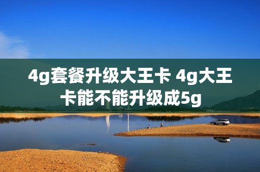 4g套餐升级大王卡 4g大王卡能不能升级成5g