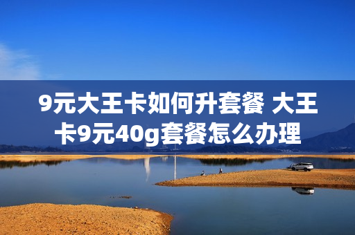 9元大王卡如何升套餐 大王卡9元40g套餐怎么办理