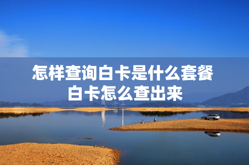 怎样查询白卡是什么套餐 白卡怎么查出来
