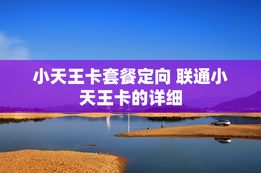 小天王卡套餐定向 联通小天王卡的详细