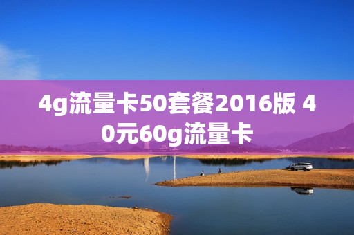 4g流量卡50套餐2016版 40元60g流量卡