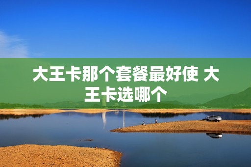 大王卡那个套餐最好使 大王卡选哪个