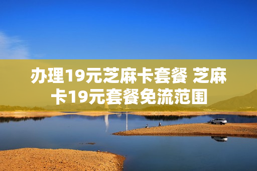 办理19元芝麻卡套餐 芝麻卡19元套餐免流范围
