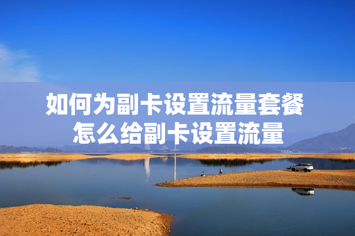 如何为副卡设置流量套餐 怎么给副卡设置流量