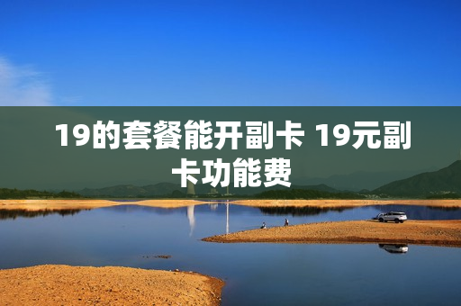 19的套餐能开副卡 19元副卡功能费