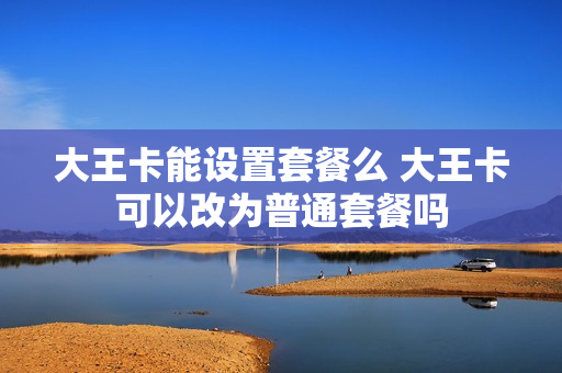 大王卡能设置套餐么 大王卡可以改为普通套餐吗
