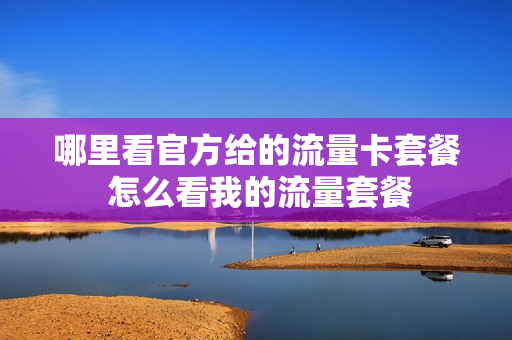 哪里看官方给的流量卡套餐 怎么看我的流量套餐