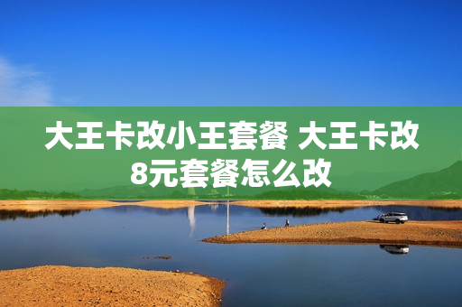 大王卡改小王套餐 大王卡改8元套餐怎么改