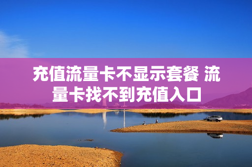 充值流量卡不显示套餐 流量卡找不到充值入口