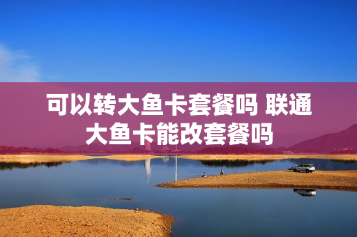 可以转大鱼卡套餐吗 联通大鱼卡能改套餐吗