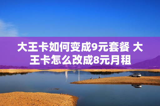 大王卡如何变成9元套餐 大王卡怎么改成8元月租