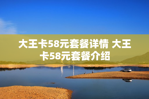 大王卡58元套餐详情 大王卡58元套餐介绍