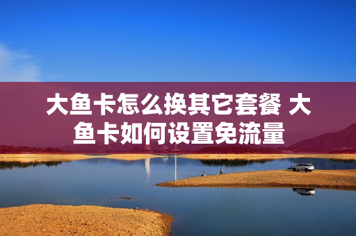大鱼卡怎么换其它套餐 大鱼卡如何设置免流量