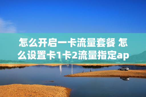 怎么开启一卡流量套餐 怎么设置卡1卡2流量指定app