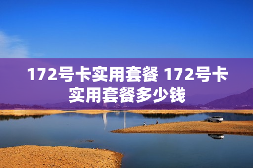 172号卡实用套餐 172号卡实用套餐多少钱