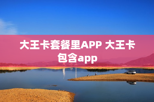大王卡套餐里APP 大王卡包含app