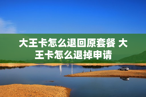 大王卡怎么退回原套餐 大王卡怎么退掉申请