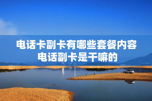 电话卡副卡有哪些套餐内容 电话副卡是干嘛的