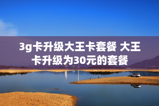 3g卡升级大王卡套餐 大王卡升级为30元的套餐