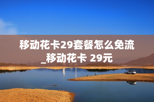 移动花卡29套餐怎么免流_移动花卡 29元