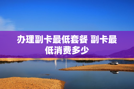 办理副卡最低套餐 副卡最低消费多少