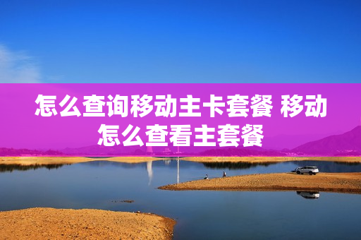 怎么查询移动主卡套餐 移动怎么查看主套餐