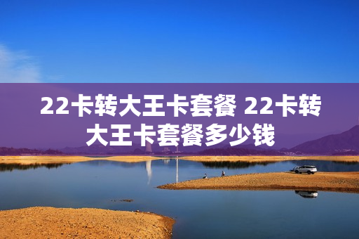 22卡转大王卡套餐 22卡转大王卡套餐多少钱