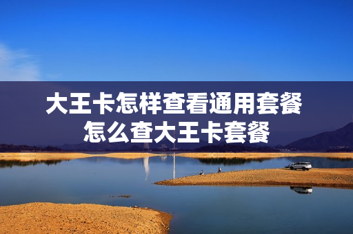 大王卡怎样查看通用套餐 怎么查大王卡套餐