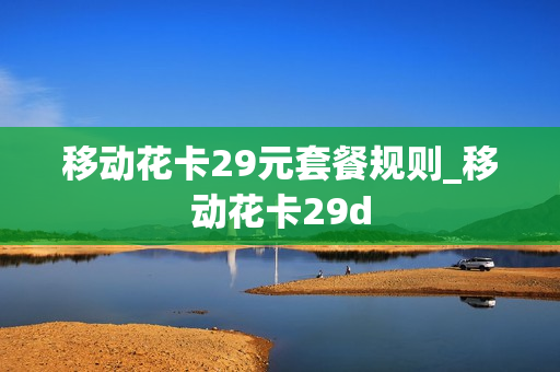 移动花卡29元套餐规则_移动花卡29d