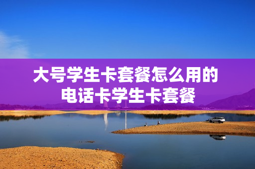 大号学生卡套餐怎么用的 电话卡学生卡套餐
