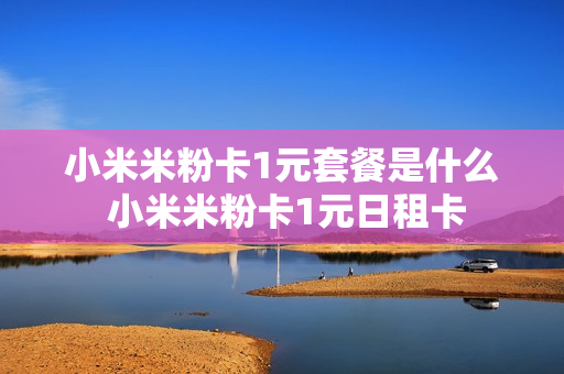 小米米粉卡1元套餐是什么 小米米粉卡1元日租卡