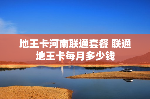 地王卡河南联通套餐 联通地王卡每月多少钱