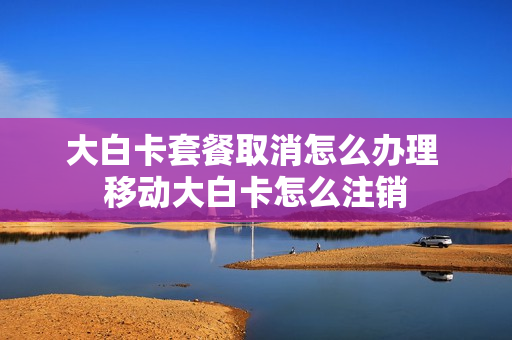 大白卡套餐取消怎么办理 移动大白卡怎么注销