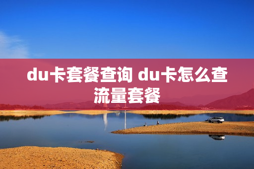 du卡套餐查询 du卡怎么查流量套餐