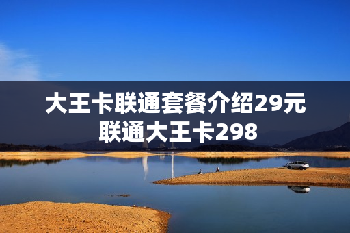 大王卡联通套餐介绍29元 联通大王卡298