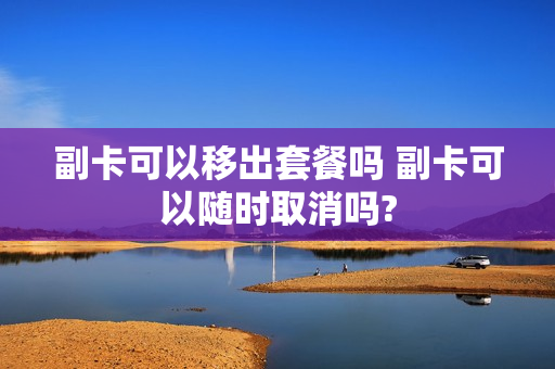 副卡可以移出套餐吗 副卡可以随时取消吗?