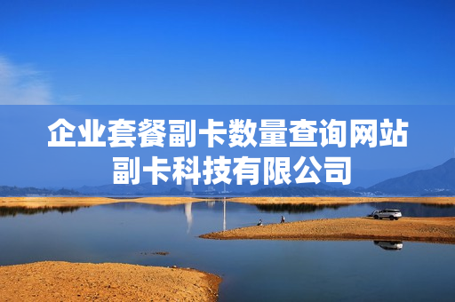 企业套餐副卡数量查询网站 副卡科技有限公司