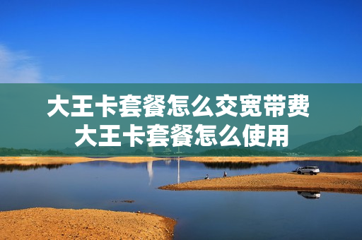 大王卡套餐怎么交宽带费 大王卡套餐怎么使用