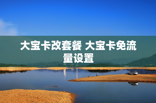 大宝卡改套餐 大宝卡免流量设置