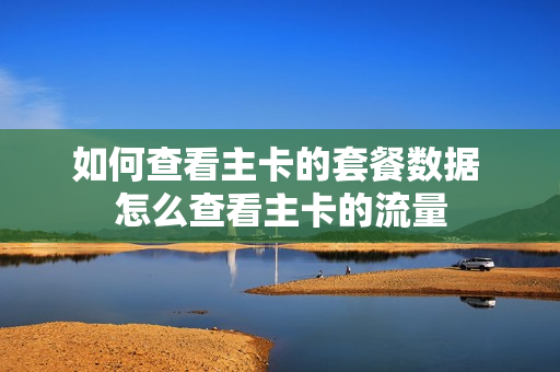 如何查看主卡的套餐数据 怎么查看主卡的流量