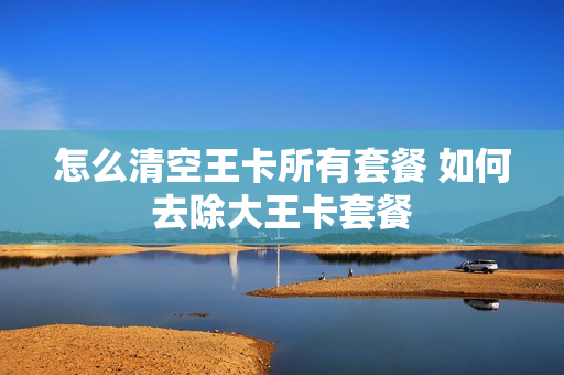 怎么清空王卡所有套餐 如何去除大王卡套餐