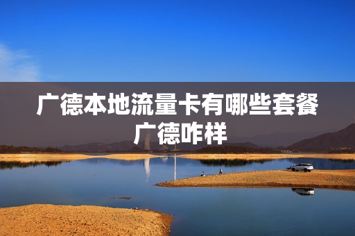 广德本地流量卡有哪些套餐 广德咋样