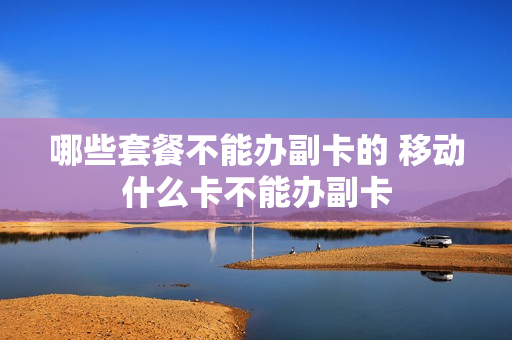哪些套餐不能办副卡的 移动什么卡不能办副卡