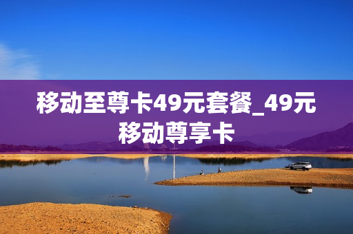移动至尊卡49元套餐_49元移动尊享卡