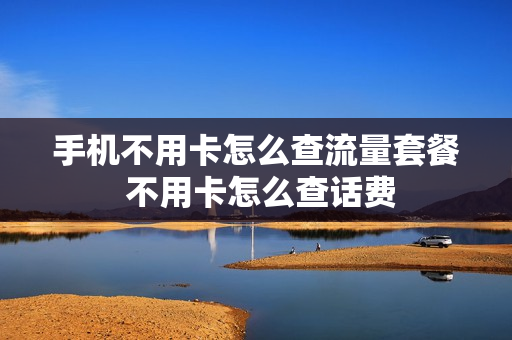 手机不用卡怎么查流量套餐 不用卡怎么查话费