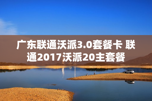 广东联通沃派3.0套餐卡 联通2017沃派20主套餐