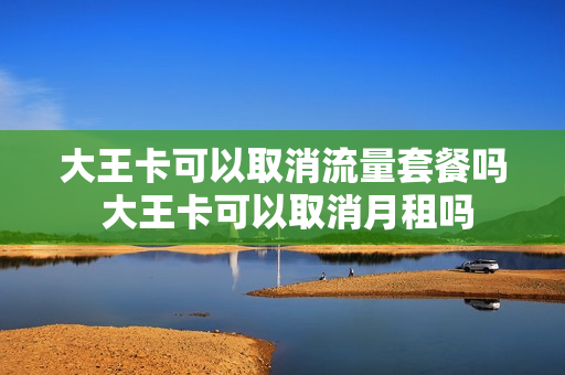 大王卡可以取消流量套餐吗 大王卡可以取消月租吗