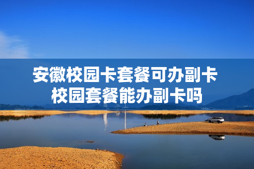 安徽校园卡套餐可办副卡 校园套餐能办副卡吗