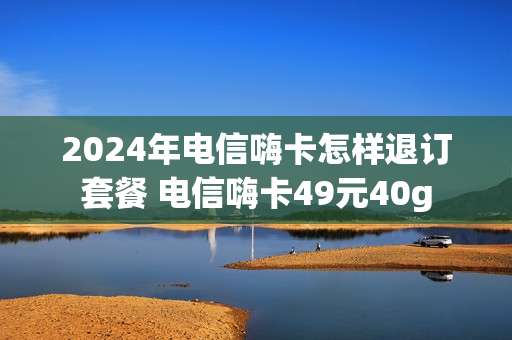 2024年电信嗨卡怎样退订套餐 电信嗨卡49元40g