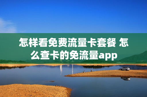 怎样看免费流量卡套餐 怎么查卡的免流量app